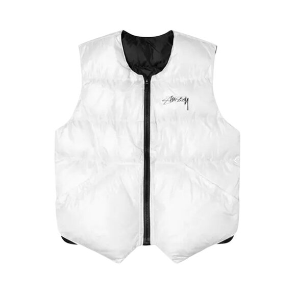 Stussy x Our Legacy x Crescent Down Works Reversible Vest 'White'Men's Size M
